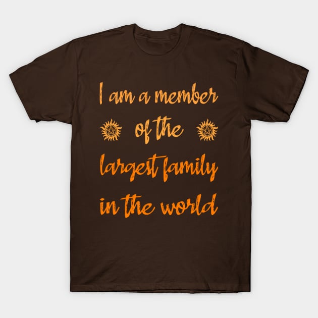 SPN - FAMILY ORANGE T-Shirt by GreatSeries